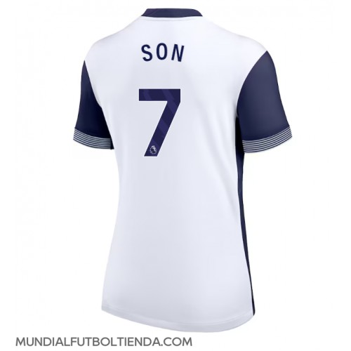 Camiseta Tottenham Hotspur Son Heung-min #7 Primera Equipación Replica 2024-25 para mujer mangas cortas